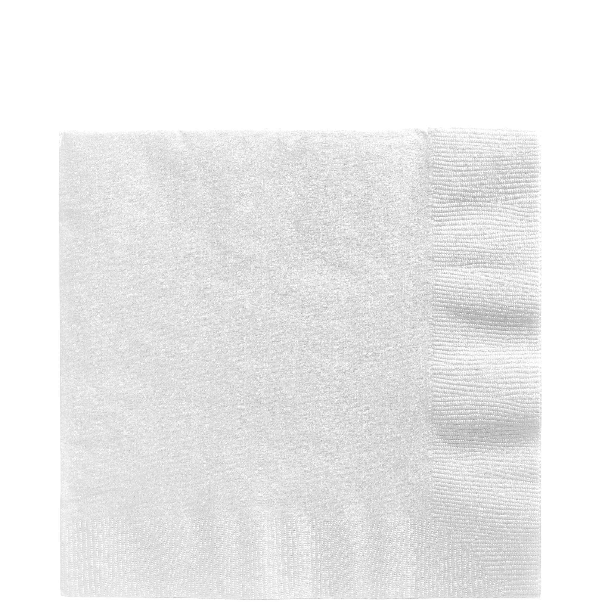 White Paper Lunch Napkins, 6.5in, 40ct Party City